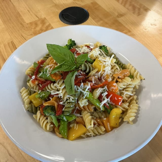 Chicken Pasta Primavera.