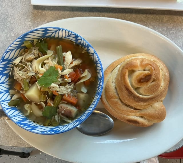 CHICKEN NOODLE SOUP.